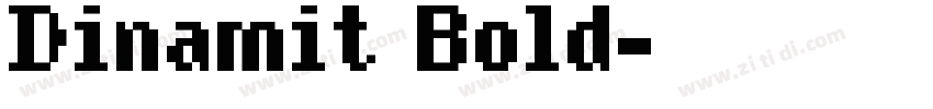 Dinamit Bold字体转换